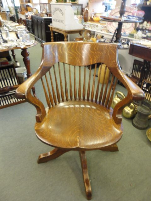 Quality Oak Swivel Chair
