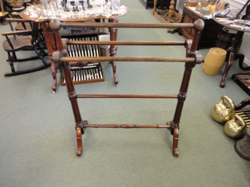 Victorian Mahogany Towel Rail
