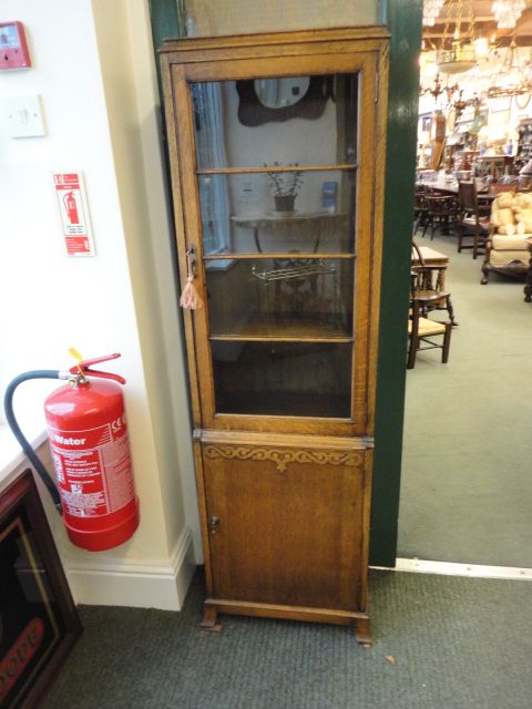 Slim Oak Cabinet
