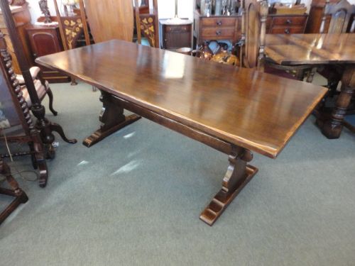 Quality Oak Refectory Table 10% Off Marked Price
