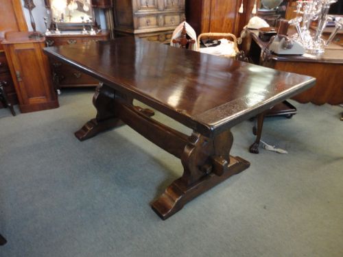 Superb Oak Refectory Table