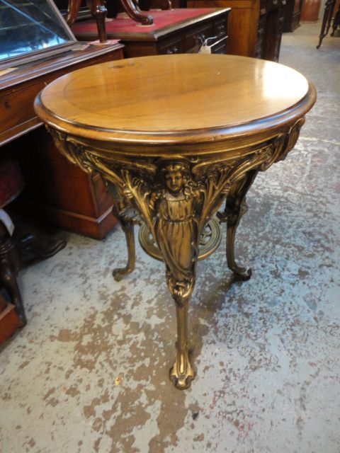 Quality Mahogany Inlaid Bar Table