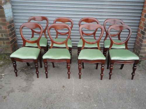 Set of 8 Balloon Back Chairs