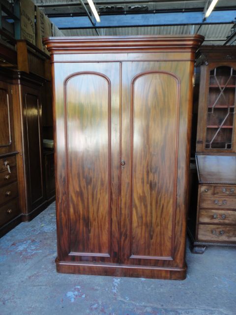 Victorian 2 Door Mahogany Wardrobe