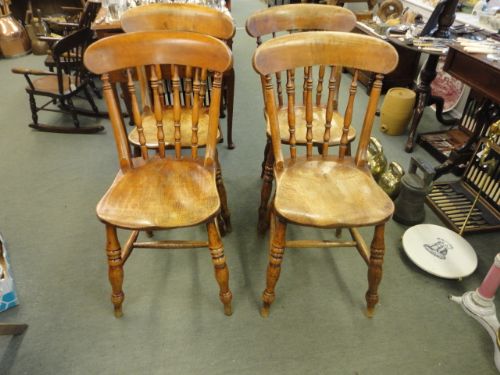 Set of 4 Victorian Kitchen Chairs