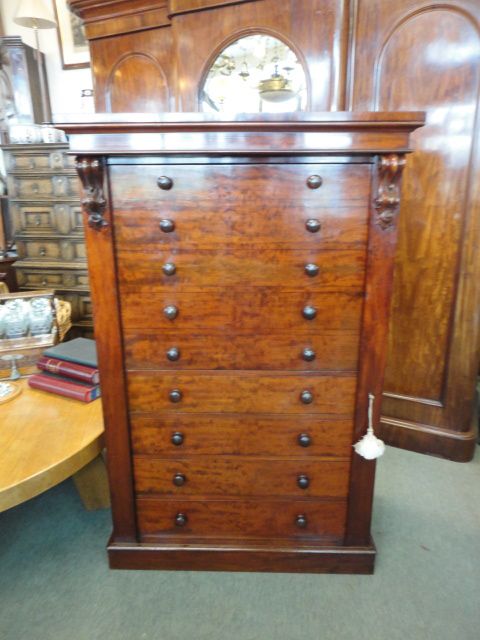 Superb Quality Secretaire Wellington Chest