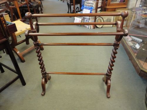 Victorian Mahogany Towel Rail