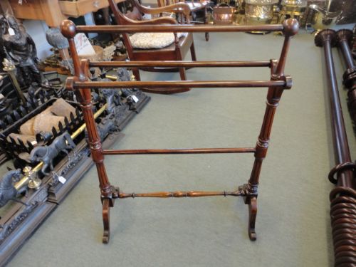 Victorian Mahogany Towel Rail
