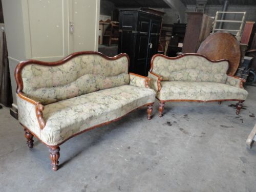 Pair of Mahogany Sofa's