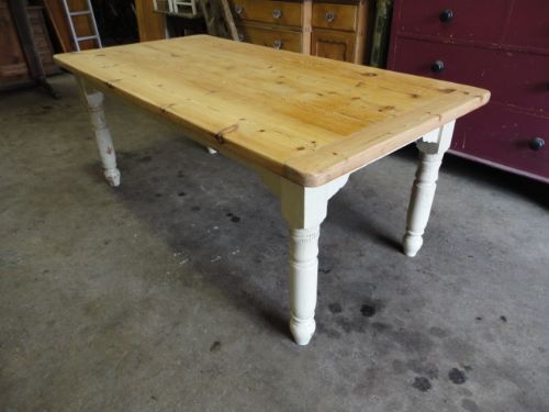 Quality Large Pine Scrub Top Table