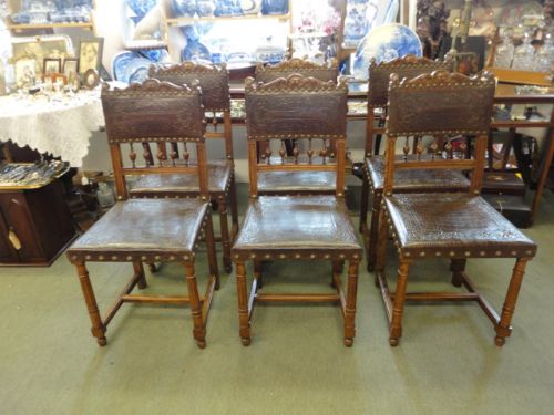 Set of 6 Hardwood Chairs
