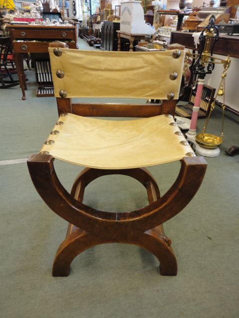 Mouseman Arts & Crafts X Framed Chair