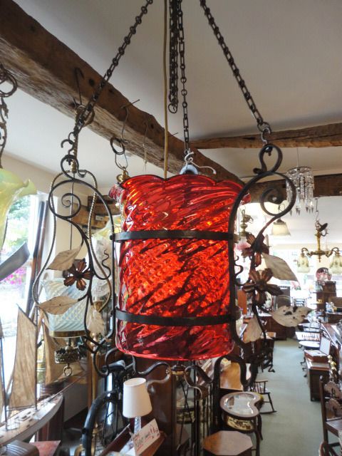 Art's & Craft's Ruby Lantern