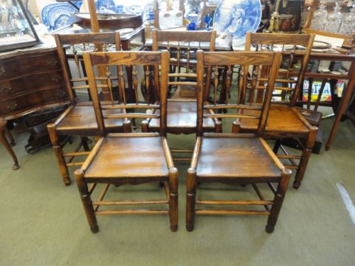 Set of 5 Period Kitchen Chairs
