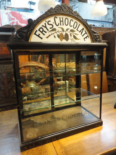 Fry's Chocolate Cabinet with Pediment