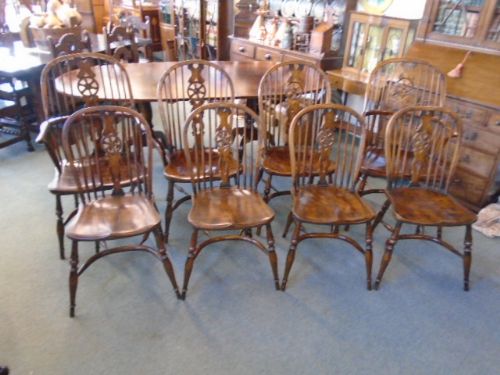 fig 1. Set Of 8 Windsor Chairs