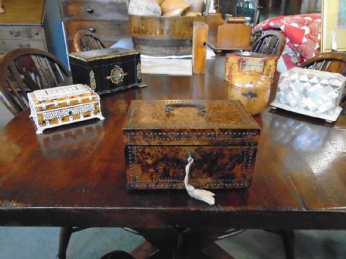 Burr Walnut Cut Steel Caddy