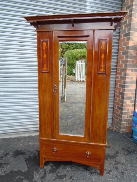 Arts & Crafts Mahogany Wardrobe