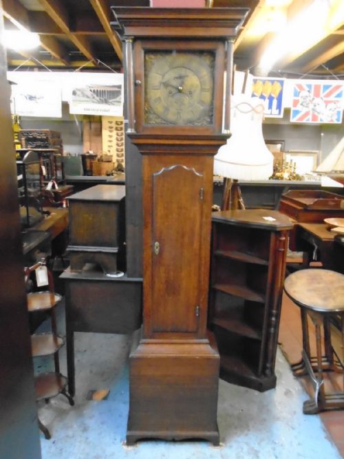 Oak Long Case 8 Day Clock
