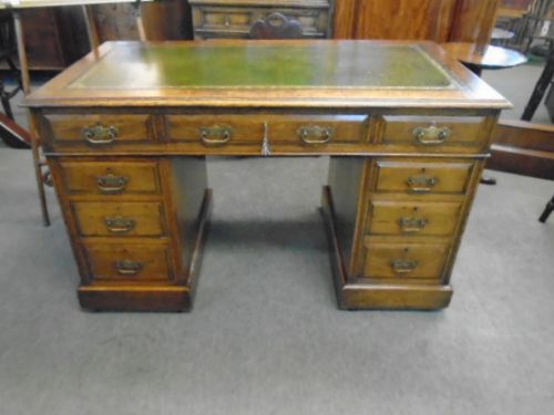 Oak Pedestal Desk