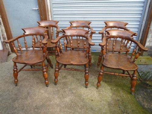 Set of 6 Heavy Quality Captains Chairs