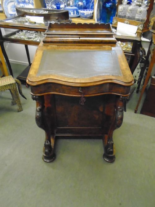 Victorian Walnut Davenport