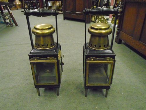 Pair of Cart Lamps