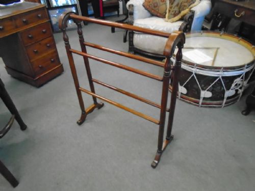 Victorian Mahogany Towel Rail