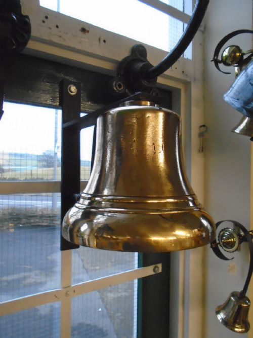 Large Brass Bell & Bracket