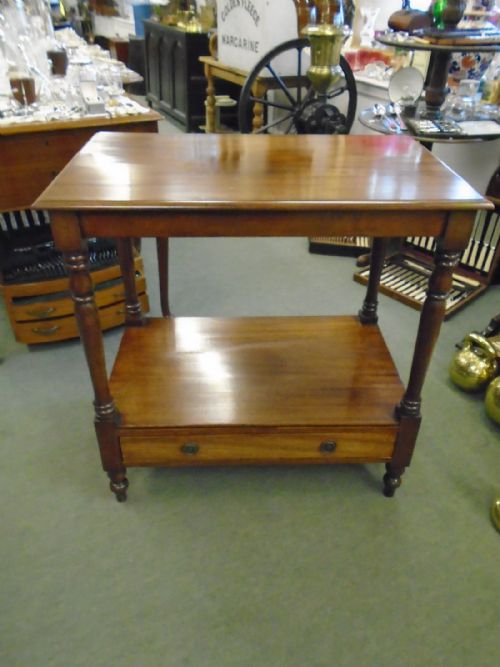 Victorian Mahogany Side Table with Drawer Ideal Tv Stand
