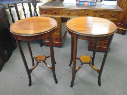 2 Mahogany Tables