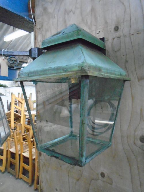 Copper Lantern on Bracket