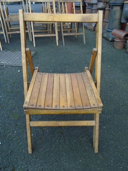 26 Folding Hardwood Chairs