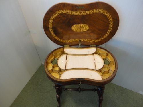 Victorian Walnut Sewing Table