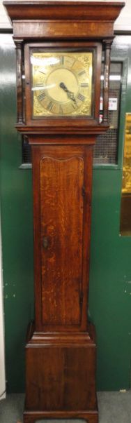 Brass Faced Grandfather Clock