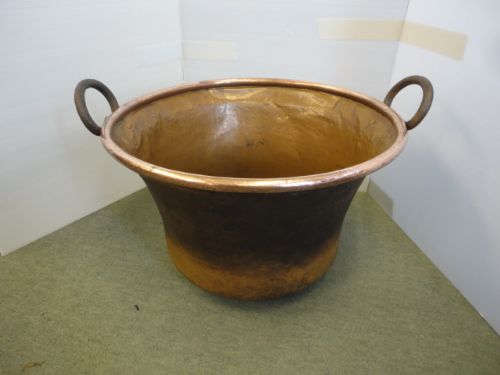 Large Victorian Copper Log Bin