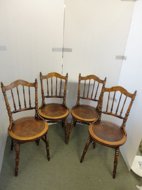 Set 4 Victorian Chairs
