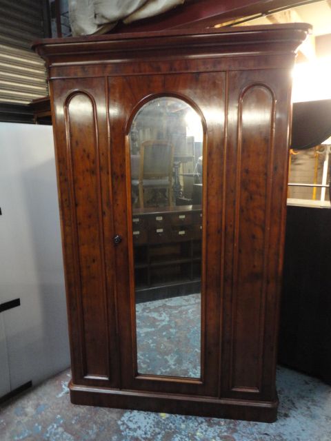 Victorian Flamed Mahogany Double Wardrobe