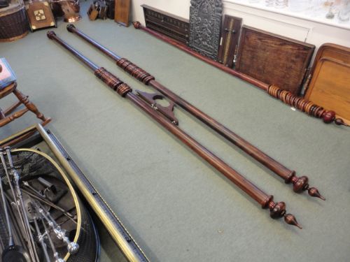Pair of Large Victorian Curtain Poles