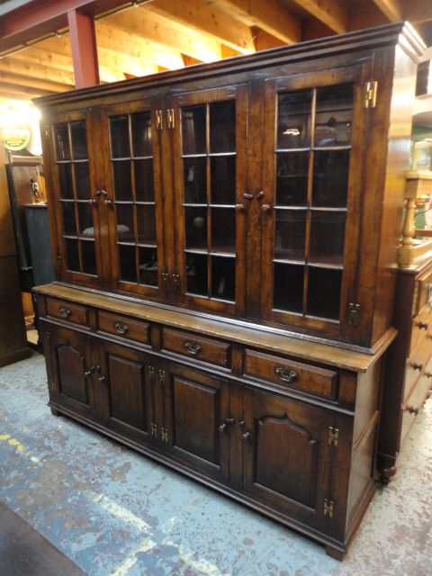 Oak 2 Piece Bookcase