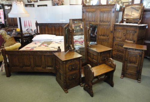 Super Quality 7 Piece Oak Bedroom Suite