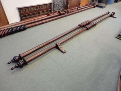 Pair of Large Victorian Curtain Poles