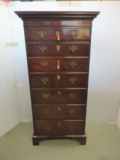Quality Tall Mahogany Chest of Drawers