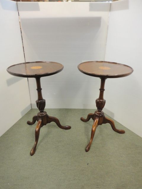 Pair of Inlaid Wine Tables