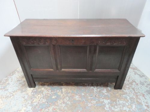 Oak Mule Chest Dated 1716