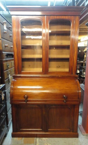 Victorian Cylinder Bookcase