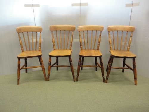 Set of 4 Victorian Kitchen Chairs