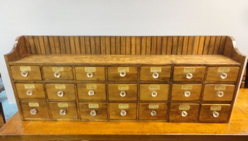 Victorian Bank of Drawers