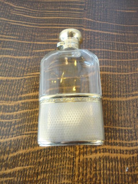 Silver Gilded Flask