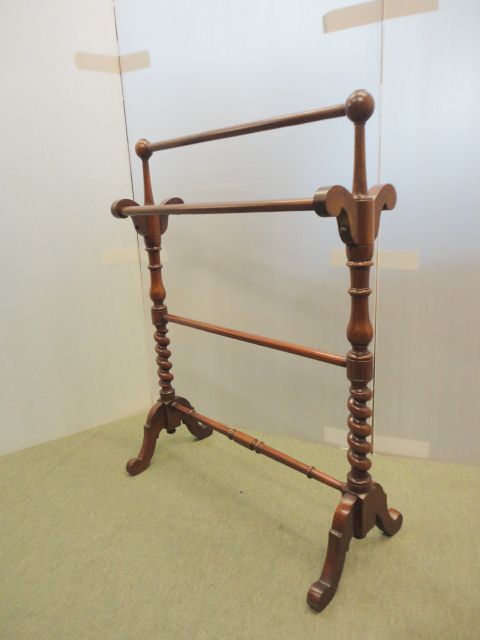 Victorian Mahogany Towel Rail